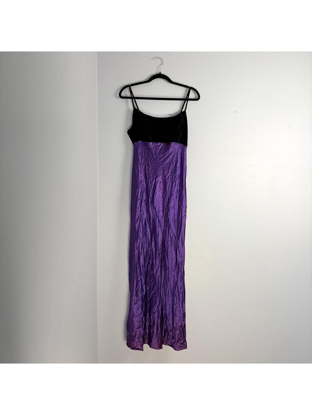 Vintage 90s Jump Apparel Co. by Wendye Chaitin Velvet Satin Maxi Dress Gown